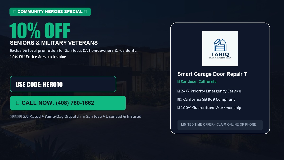 10% OFF Senior Citizens (65+) & Military / Veteran Community Discount in San Jose, CA