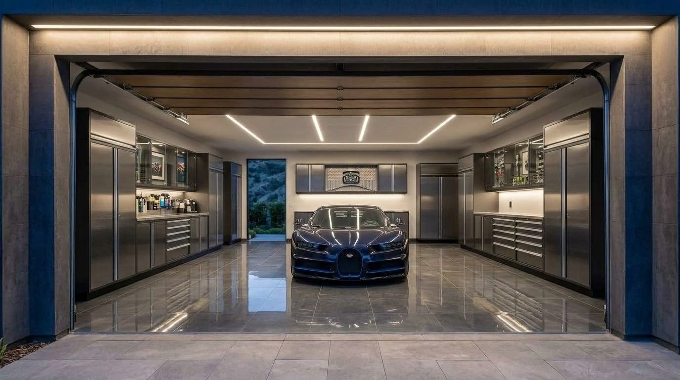 Smart Garage Door Repair Tariq Interior View of Custom Garage Door Overhead and Workshop